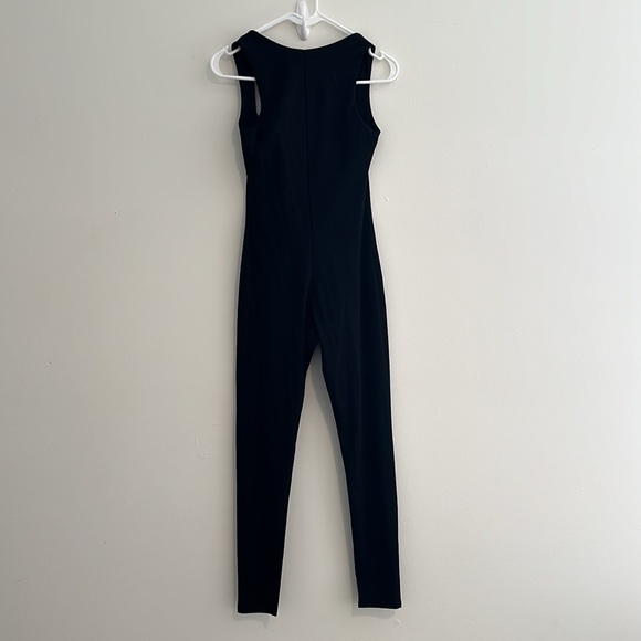 QINSEN Jumpsuit Strappy Square Neck Full Length Leggings Bodycon Onesie Rompers - Picture 6 of 6